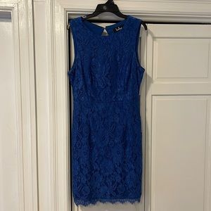 Mini royal blue dress
